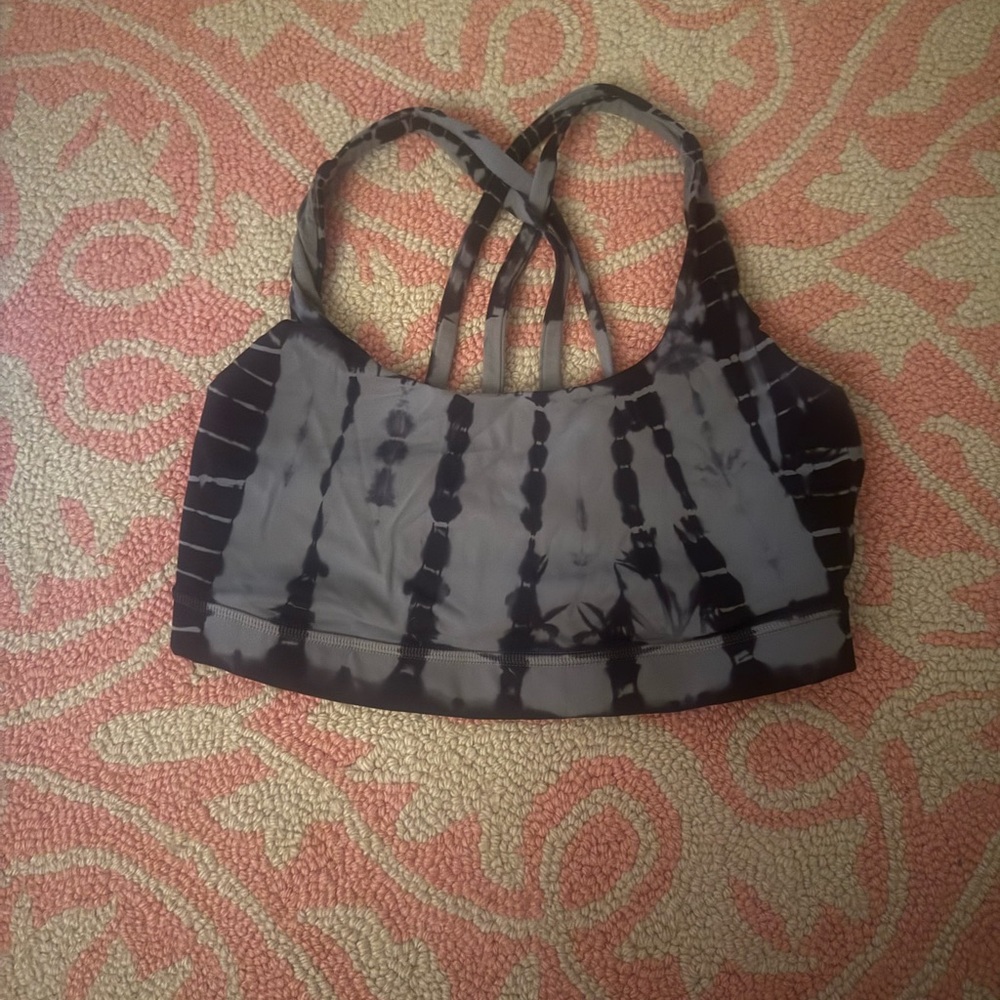 lululemon athletica Black and Gray Crop Top